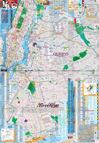 Map laminated manhattan - map,